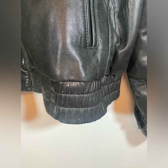 SAGUARO Black Genuine Leather Jacket - Picture 7 of 11